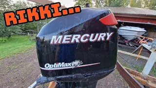 Ostin Mercury Optimax 2-tahti ruisku Perämoottorin!