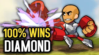 I played random in Brawlhalla Ranked and went undefeated to diamond