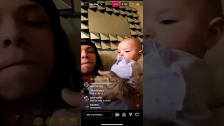 Jay5ive On IG LIVE With His Baby & M Row Joins The Live