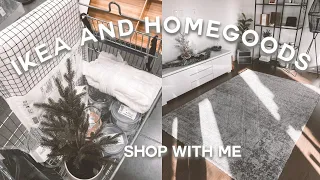 IKEA SHOP WITH ME + HOMEGOODS and a haul of what i got for my new apartment!