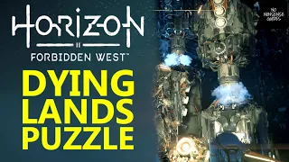 Dying Lands Rotating Pillar Puzzle - Repair Bay Tau - Horizon Forbidden West - Find A Way Up