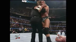 The Rock Rock Bottoms to Triple H