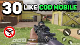 Top 30 Best Offline FPS Games Like COD MOBILE 2024 | COD Mobile OFFLINE