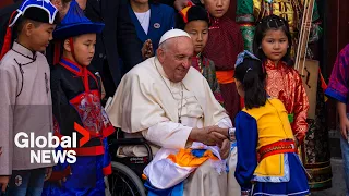 Pope Francis visits Mongolia in historic 1st for the Holy See
