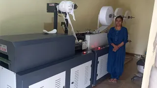 Our Sanitary pad making machine client's review #sanitraypadmachine