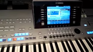 How to create a registration on Yamaha Tyros 4