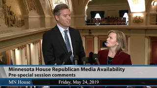 Minnesota House Republican Media Availability  5/24/19