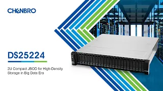 CHENBRO DS25224｜2U Compact JBOD for High-Density Storage in Big Data Era