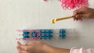 How to Create the Letter “M” with Rainbow Loom