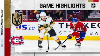 Golden Knights @ Canadiens 11/5 | NHL Highlights 2022