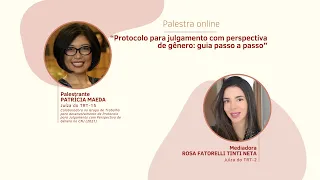 Palestra “Protocolo para julgamento com perspectiva de gênero: guia passo a passo”