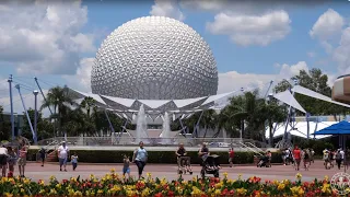 EPCOT THROWBACK 4K Walkthrough Tour Future World Day, Night, & Rain Tour Walt Disney World 2019 2020