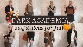 15 Dark Academia fall outfit ideas!! 🍂🕯🤎