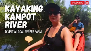 Kayaking Kampot River, Visit Local Pepper Farm, and Day Trip to Kep | Cambodia Travel Vlog