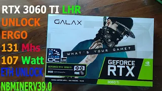 GALAX  RTX™ 3060 Ti  unboxing Teardown Unlock 3060 ti LHR Hashrate  ETH dan Ergo with NBminer V39.0