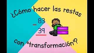 ¿ Cómo hacer las restas con transformación ? para niños de primer grado