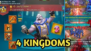 Insane 4-Way KvK! Online Targets going KabooM! Bait Gone Wrong! LordsMobile!