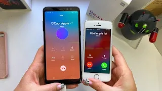 Android vs iOS / Samsung Galaxy A8+ vs IPhone 5S/ Incoming & outgoing calls