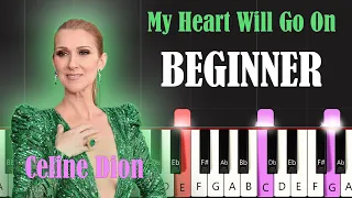 My Heart Will Go On - Celine Dion TITANIC (OST) | Easy PIANO TUTORIAL