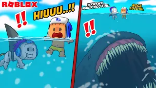 BABY DEL NYAMAR JADI IKAN HIU MOCIL TAKUT DI ROBLOX!!!