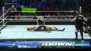 WWE SmackDown 19.11.2015 Kevin Owens and Alberto Del Rio vs  Dean Ambrose and Roman Reigns