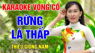 RỪNG LÁ THẤP KARAOKE TÂN CỔ ➤ Song Ca Cùng Công Linh ➤ Thiếu Kép