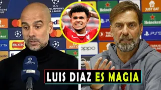 JURGEN KLOPP y PEP GUARDIOLA HABLAN de LUIS DIAZ LIVERPOOL vs MANCHESTER CITY