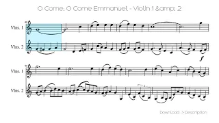 O Come, O Come Emmanuel - Violin 1 & 2