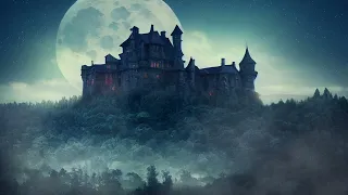 Creepy Castle Inside Dark Forest - Spooky and Nature Sounds | Halloween Ambience | Without Music |1h