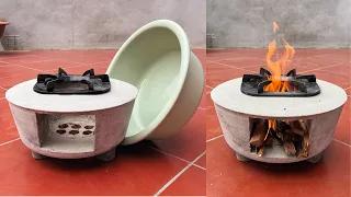 Smart Wood-burning Stove Ideas From Heat-Resistant Cement