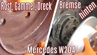 Mehr Gammel als gedacht, Mercedes W204 Bremse hinten