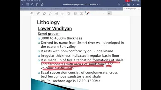 VINDHYAN SUPER GROUPs|| Stratigraphy for IIT jam