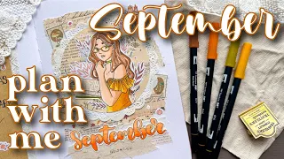Autumn Cottage Bullet Journal Theme | SEPTEMBER 2023 PLAN WITH ME