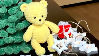 BEAR crochet per HOUR for beginners / Video tutorial / One hour little bear crochet pattern Etsy