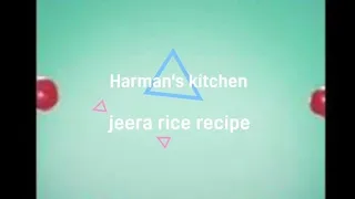 jeera rice recipe 😋 😍 👌  @Harman's kitchen #easyfood #tastyfood