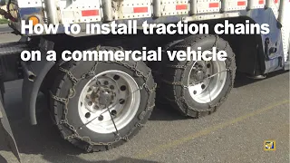How to Install Tire Chains on a Commercial Vehicle