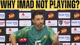 Why imad Waseem not played ist Three Matches | Azhar Mahmood media Talk | Pak vs NZ T20 2024