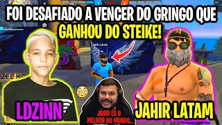 LDZINN FOI DESAFIADO A GANHAR DO JAHIR LATAM O GRINGO QUE GANHOU DO STEIKE E É O O REI DO X1!