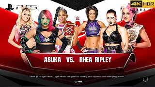 WWE 2K22 (PS5) - ASUKA vs RHEA RIPLEY | WARGAMES ADVANTAGE MATCH | RAW, NOV. 21, 2022 [4K 60FPS HDR]