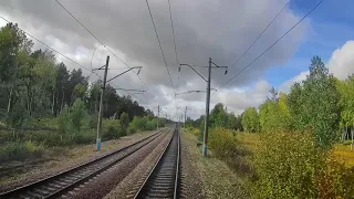 Осенняя поездка в электровозе "Иланская - Красноярск"