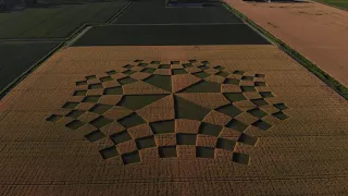 Ode to M. C. Escher by Hans Kuiper - Crop Circle 4/8 | het Bildt - The Netherlands | graancirkel