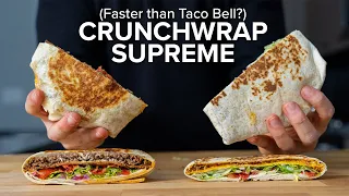 Can I make Taco Bell's Crunchwrap Supreme FASTER than ordering one?