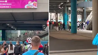 England fans storm Wembley gates as London descends into chaos ahead of Euro 2020 final