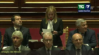 La replica di Giorgia Meloni al Senato