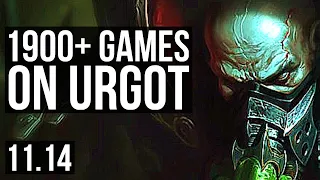 URGOT vs WUKONG (TOP) | 9/0/4, 3.5M mastery, 1900+ games, Legendary | KR Diamond | v11.14