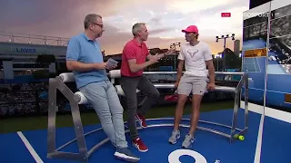 Rafael Nadal Interview at the Eurosport ES studio after R4 at AO 2018 1