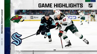 Wild @ Kraken 11/11 | NHL Highlights 2022