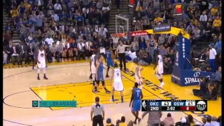 Kevin Durant blocks Westbrook | Thunder vs Warriors 2016