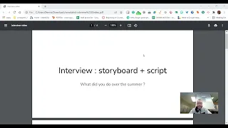 Creating Storyboard and script