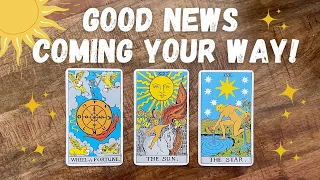 🌞✨GOOD NEWS coming your way! 🌞✨ Pick-a-card tarot reading